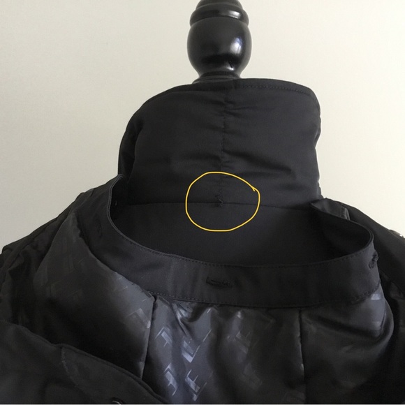 London Fog Evelyn 3/4 Length Black Winter Jacket, Size L - Picture 8 of 13